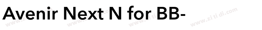 Avenir Next N for BB字体转换